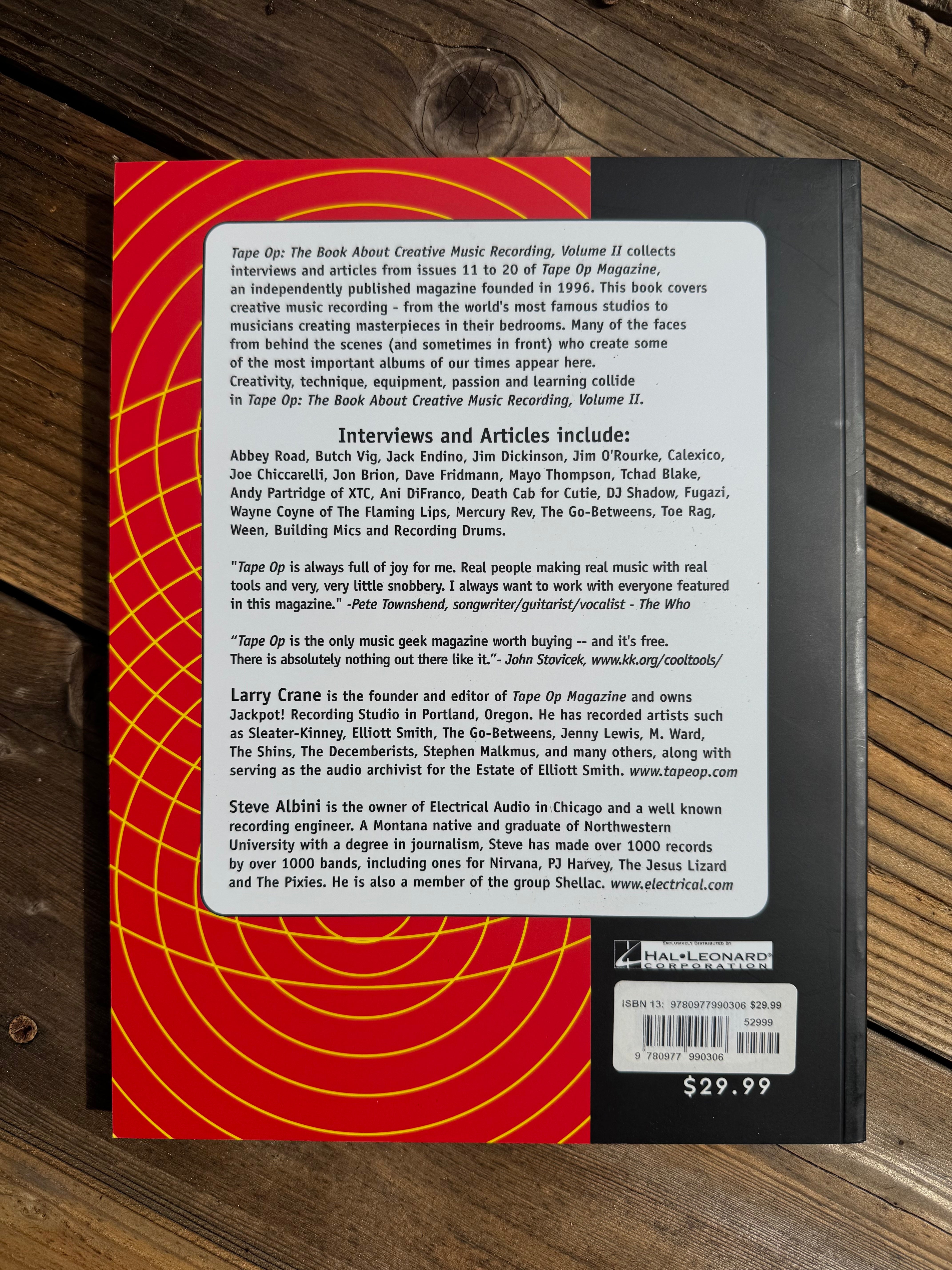 Tape Op: The Book About Creative Music Recording Vol. 2 – TapeOp Shop
